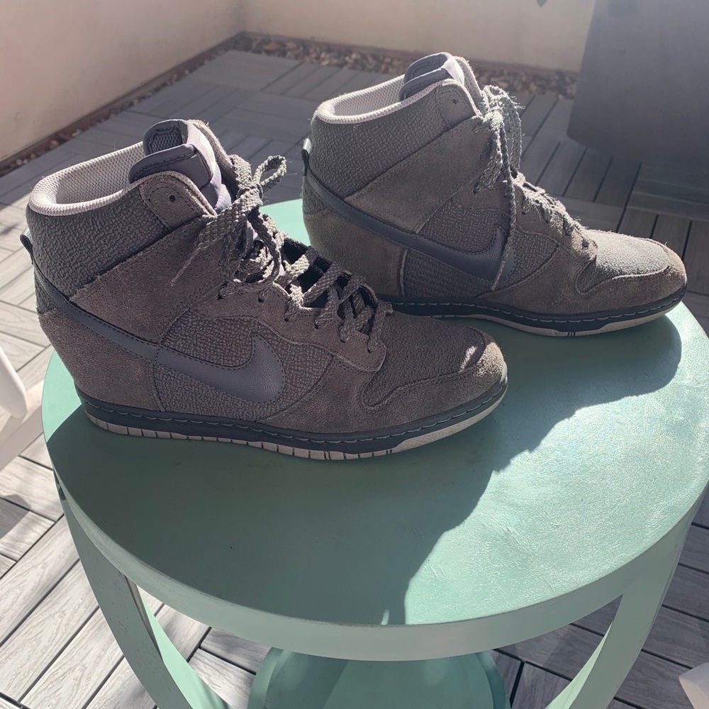 Nike wedge heel sneakers size 10